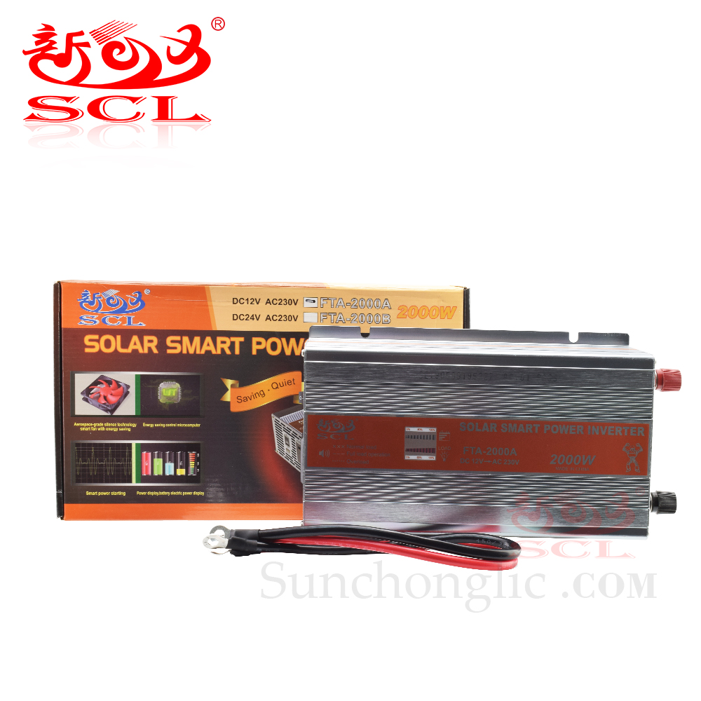 Sunchonglic 12v 220v 2000w solar smart power inverter