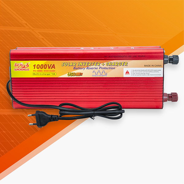 Sunchonglic 12v dc to 220v ac 1000w 1000va modified sine wave power inverter with 10A AC charger