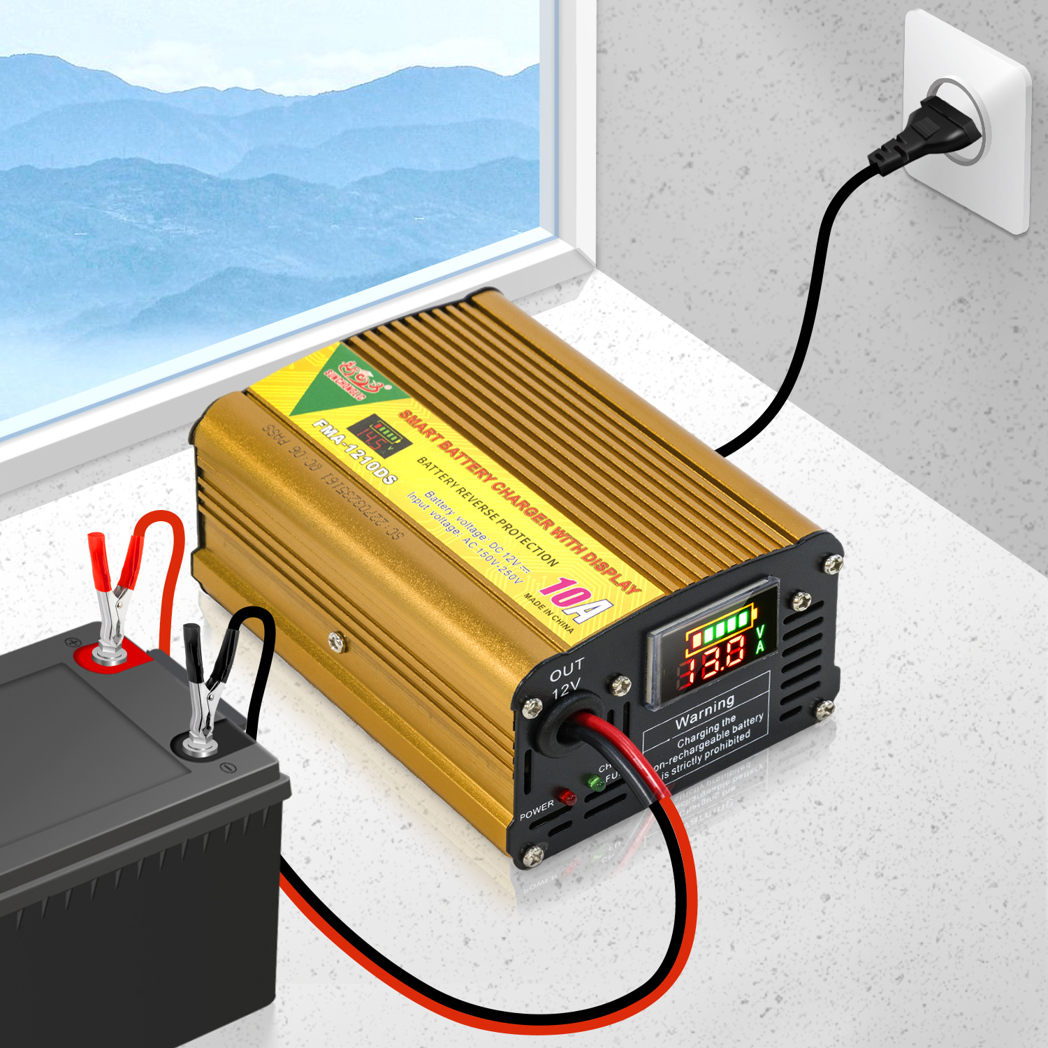 AGM/GEL Battery Charger - FMA-1210DS