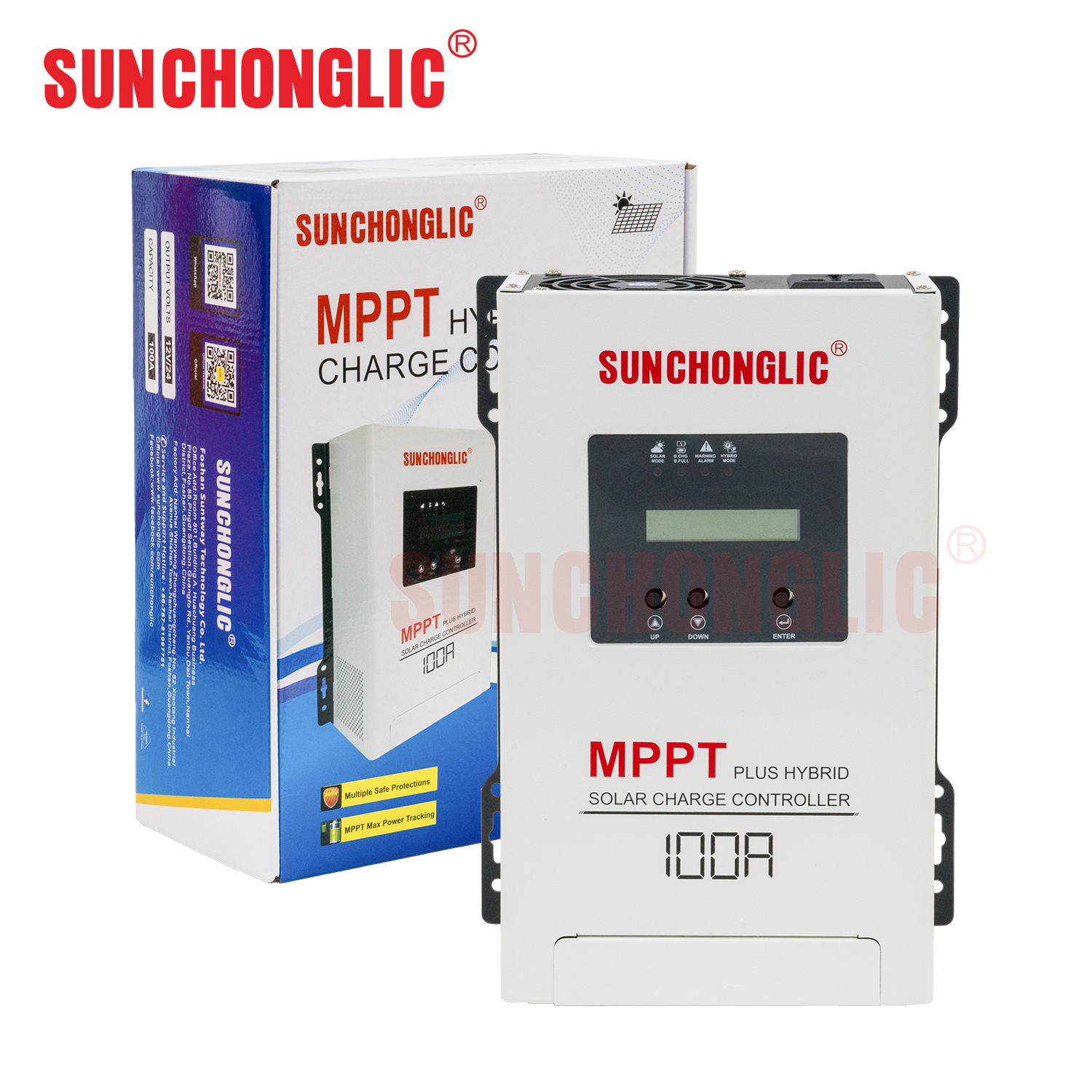 Sunchonglic Hybrid MPPT Solar Charge Controller 100A With UPS Function