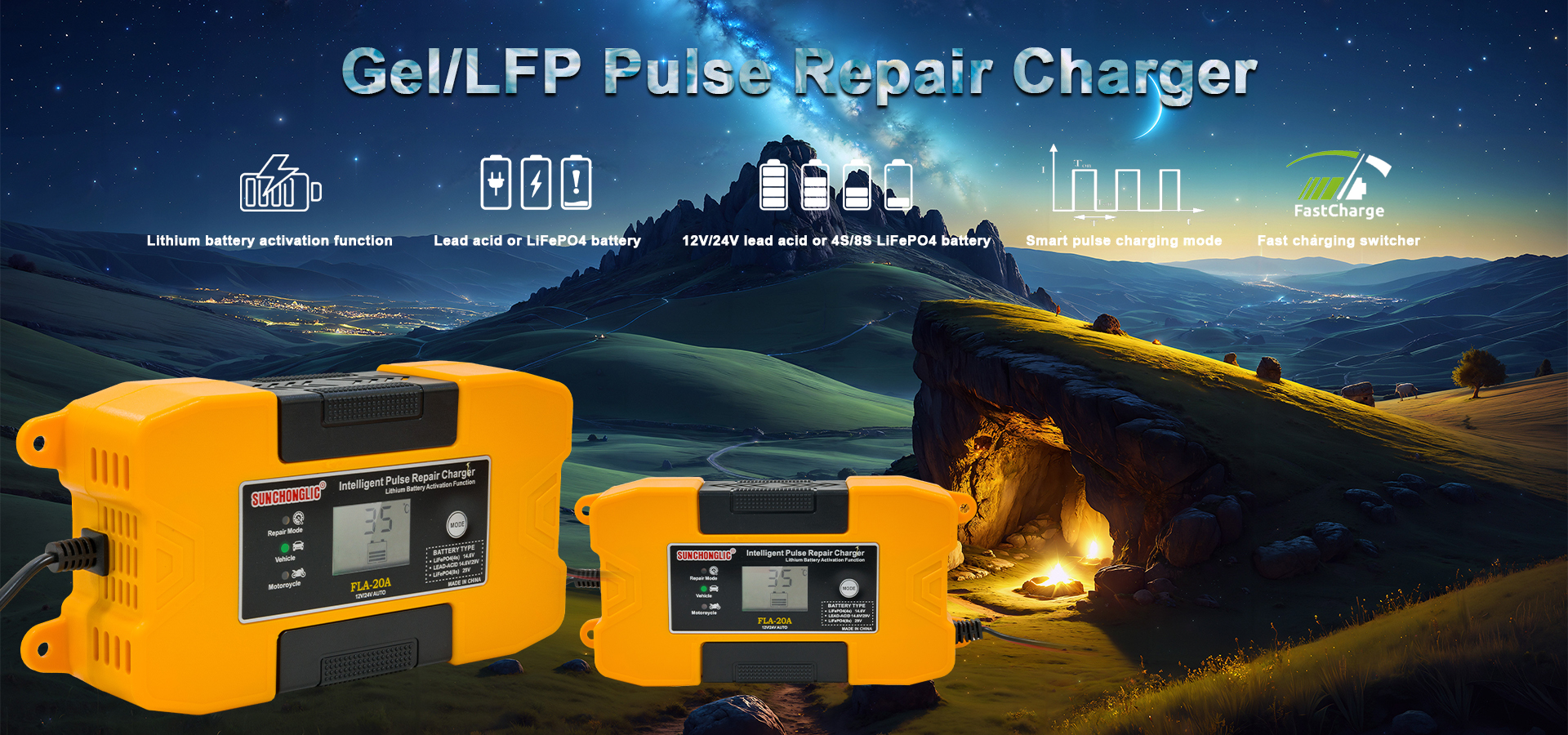 10A 20A LFP battery charger