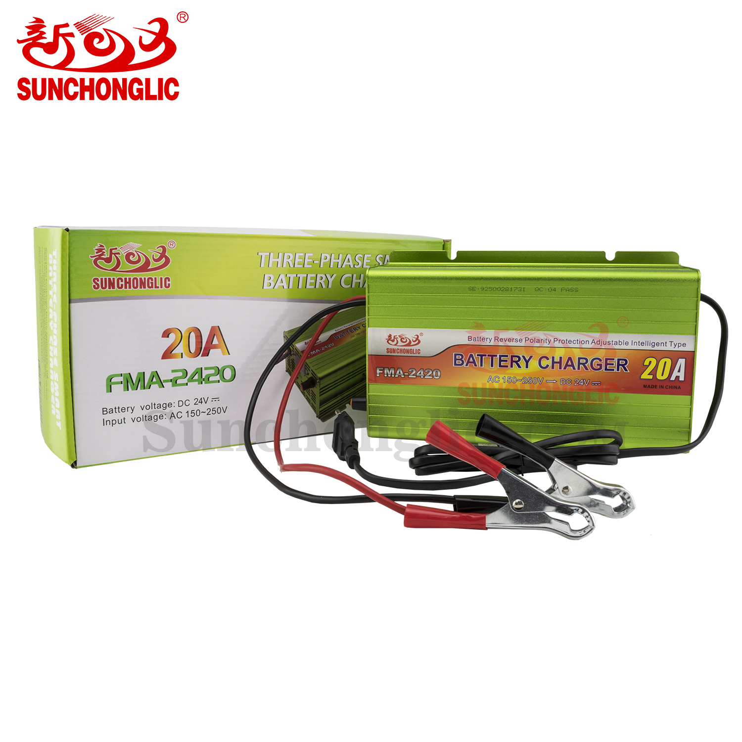 Sunchonglic 24V 20A three-phase lead acid car battery charger 