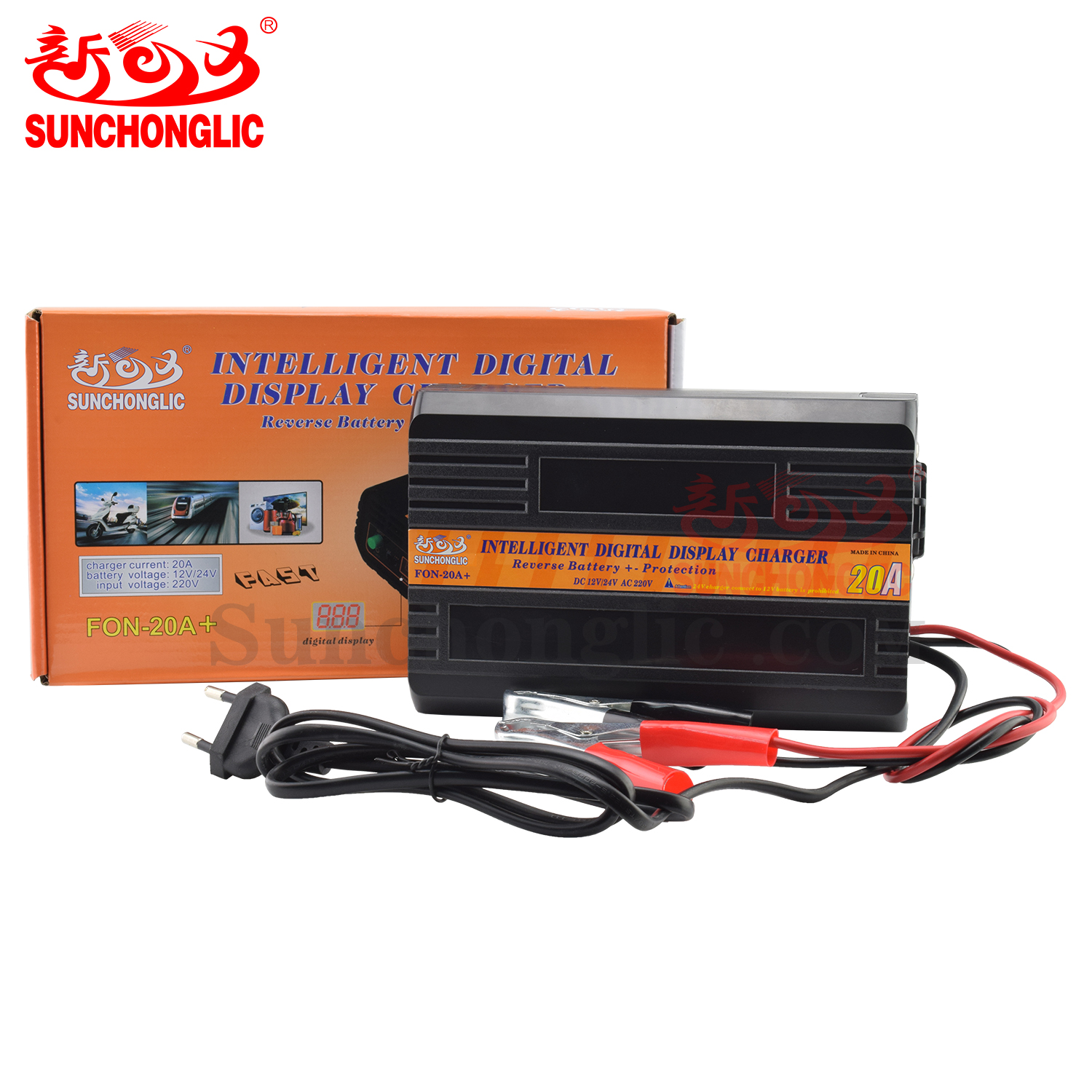 FON-20A+ - AGM/GEL Battery Charger - Foshan Sunchonglic Electric Appliance  Co., Ltd.