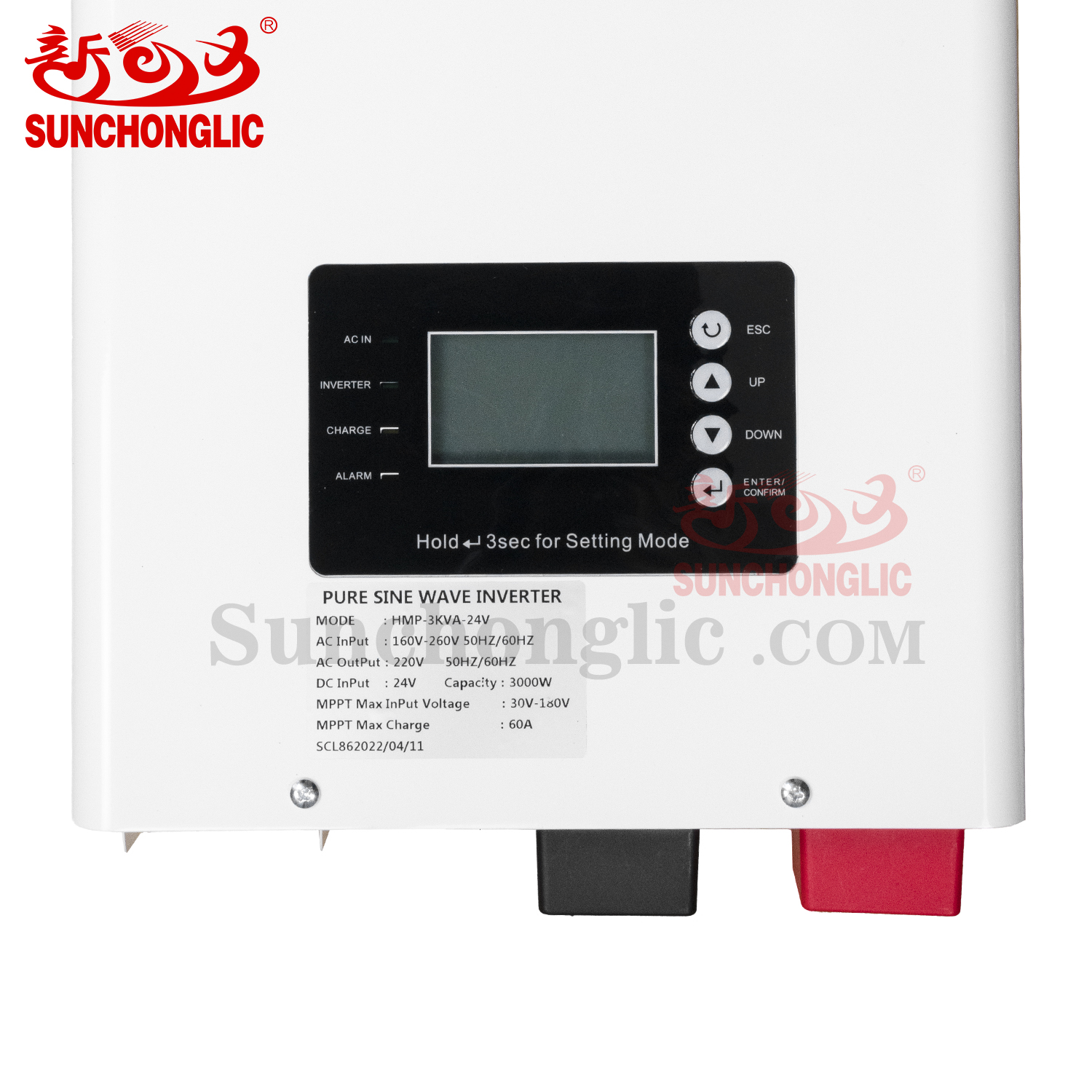 Hybrid Solar Inverter - HMP-3KVA-24V