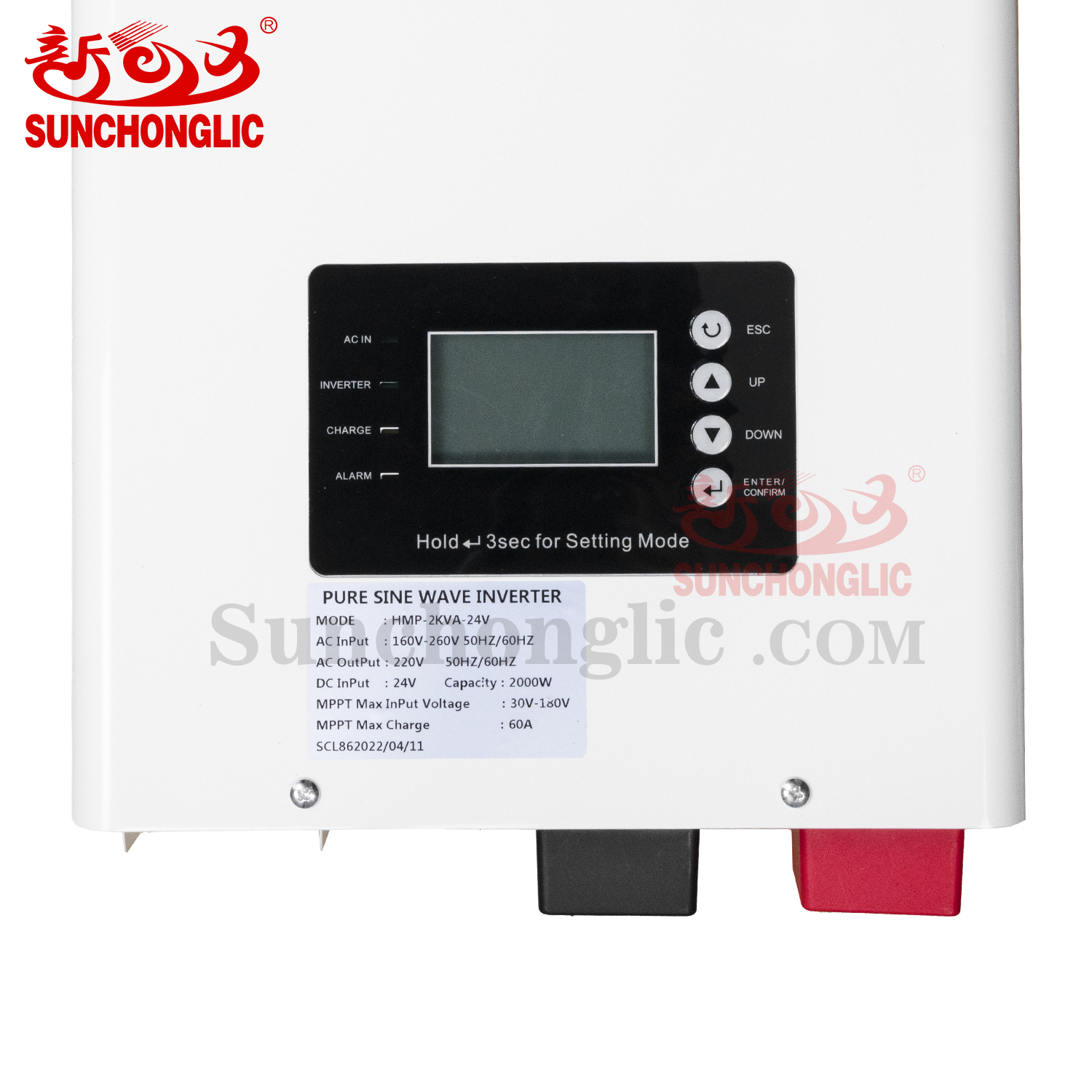 Hybrid Solar Inverter - HMP-2KW-24V